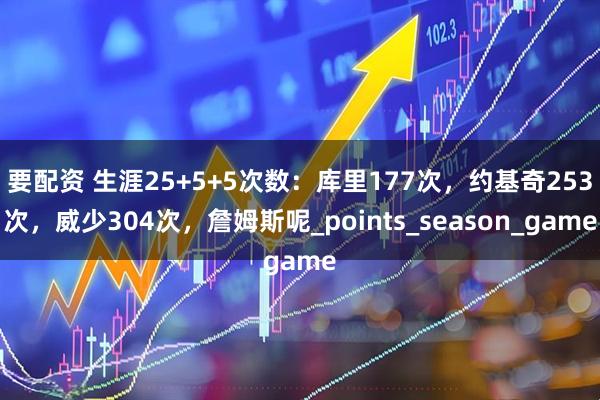 要配资 生涯25+5+5次数：库里177次，约基奇253次，威少304次，詹姆斯呢_points_season_game